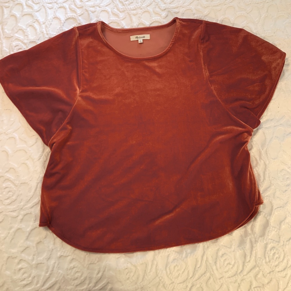 Madewell velvet top